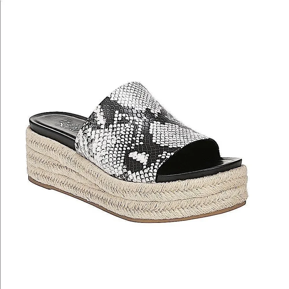 Franco Sarto Tola Snake Print Esapdrille Sandals
